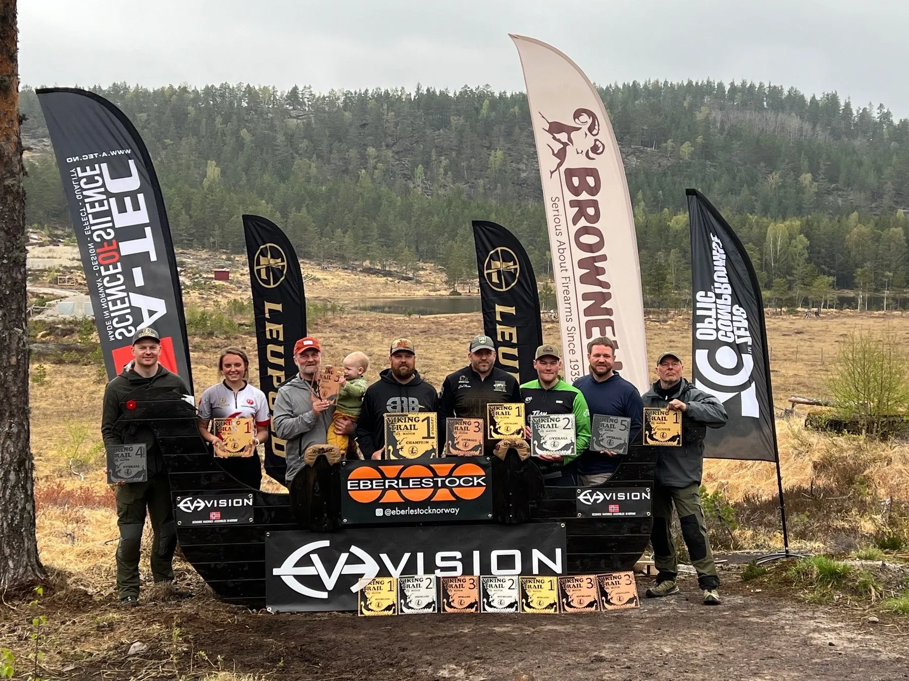 Team photo at a sponsored match